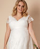 Eden Gown Short Plus Size Maternity Wedding Dress by Tiffany Rose
