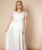 Robe de Mariée Maternité Eleanor Longue Plus Size Blanc Ivoire by Tiffany Rose