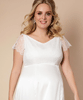 Robe de Mariée Maternité Eleanor Longue Plus Size Blanc Ivoire by Tiffany Rose