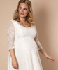 Freya Dress Short Plus Size Maternity Wedding Dress Ivory by Tiffany Rose