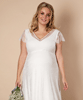 Kristin Plus Size Maternity Wedding Dress Ivory White by Tiffany Rose