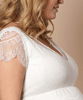 Kristin Plus Size Maternity Wedding Dress Ivory White by Tiffany Rose