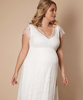 Kristin Plus Size Maternity Wedding Gown Long Ivory White by Tiffany Rose