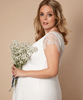 Robe de Mariée Maternité Kristin Plus Size Blanc Ivoire by Tiffany Rose