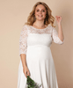 Robe de Mariée Maternité Lucia Plus Size Blanc Ivoire by Tiffany Rose