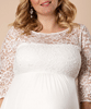 Umstandsbrautkleid Lucia kurz in plus size Elfenbein / Weiß by Tiffany Rose