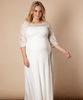 Umstandsbrautkleid Lucia lang in plus size Elfenbein / Weiß by Tiffany Rose