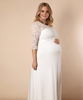 Lucia Plus Size Maternity Wedding Gown Long Ivory White by Tiffany Rose