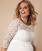 Robe de Mariée Maternité Lucia Longue Plus Size Blanc Ivoire by Tiffany Rose