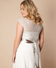 Umstandsbrautkleid Mia kurz in plus size Elfenbein by Tiffany Rose