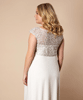 Umstandsbrautkleid Mia lang in plus size Elfenbein by Tiffany Rose