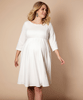 Sienna Maternité Robe Taille Plus Courte Crème by Tiffany Rose