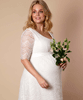 Brautkleid Verona lang in plus size Elfenbein / Weiß by Tiffany Rose