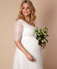 Robe de Mariée Maternité Verona Longue Plus Size Blanc Ivoire by Tiffany Rose