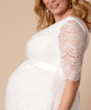 Verona Plus Size Maternity Wedding Gown Ivory White by Tiffany Rose