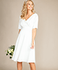 Zoey Maternity Weding Dress Satin Ivory by Tiffany Rose