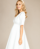 Zoey Maternity Weding Dress Satin Ivory by Tiffany Rose