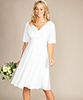 Zoey Maternity Weding Dress Satin Ivory by Tiffany Rose