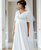 Zoey Maternity Wedding Gown Satin Ivory by Tiffany Rose