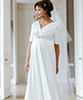 Robe de Mariée Maternité Zoey longue en Ivoire Satiné by Tiffany Rose