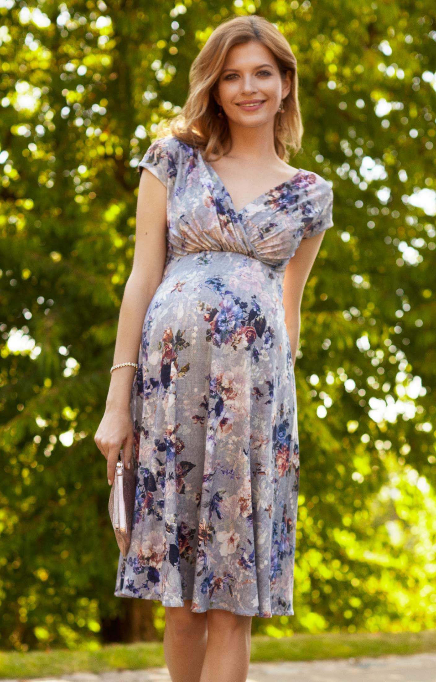 Alessandra Maternity Dress Short Vintage Bloom - Maternity Wedding ...