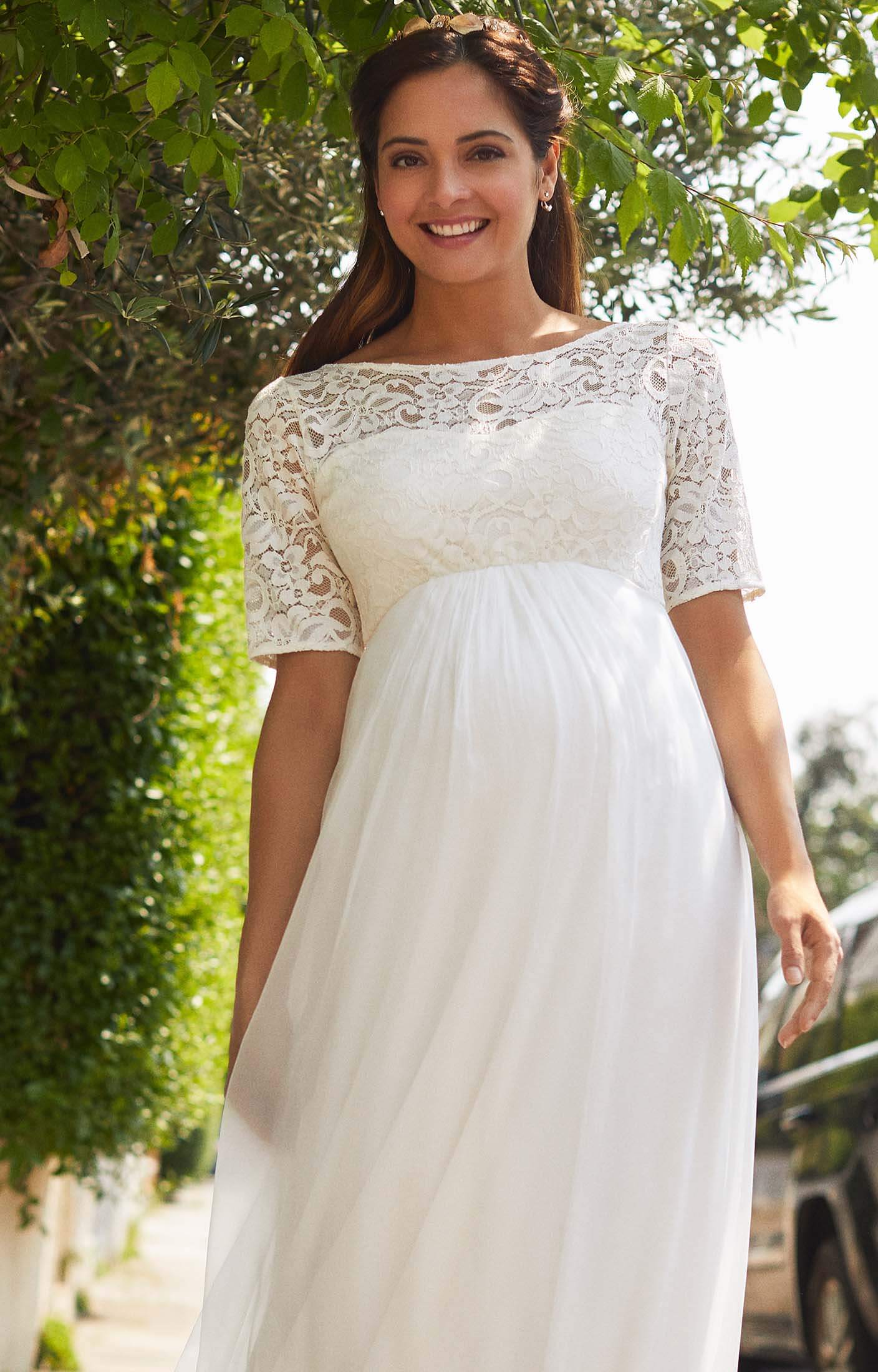 Alaska Maternity Silk Chiffon Wedding Gown - Maternity Wedding Dresses ...