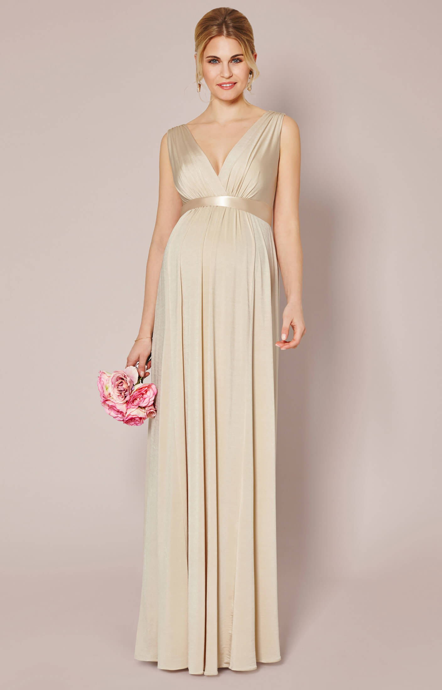 Anastasia Maternity Gown (Gold Dust) - Maternity Wedding Dresses ...