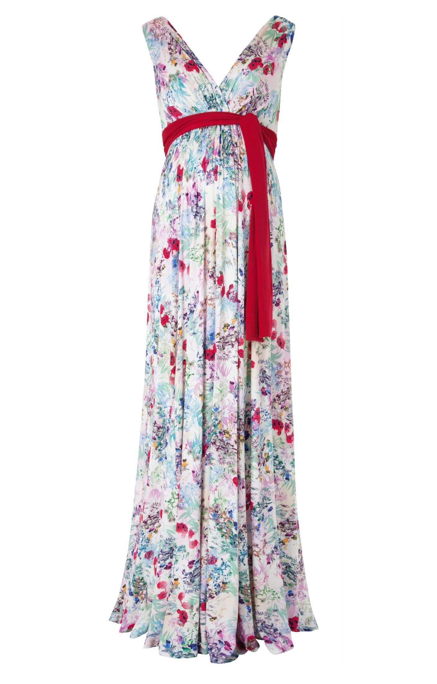 Anastasia Maternity Long Maxi Dress in Poppy floral print - Maternity ...