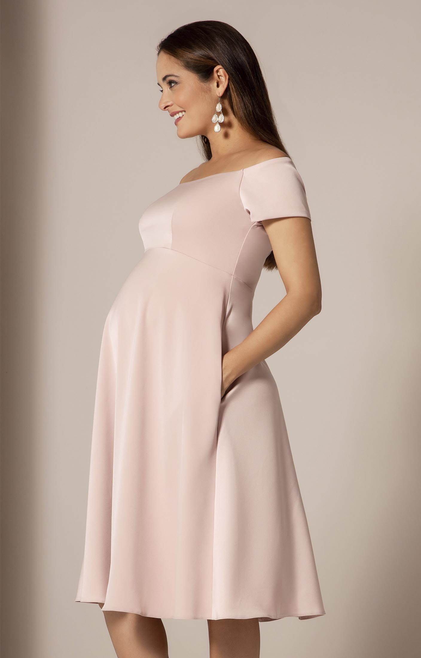 Aria Maternity Dress Mellow Rose Pink - Maternity Wedding Dresses