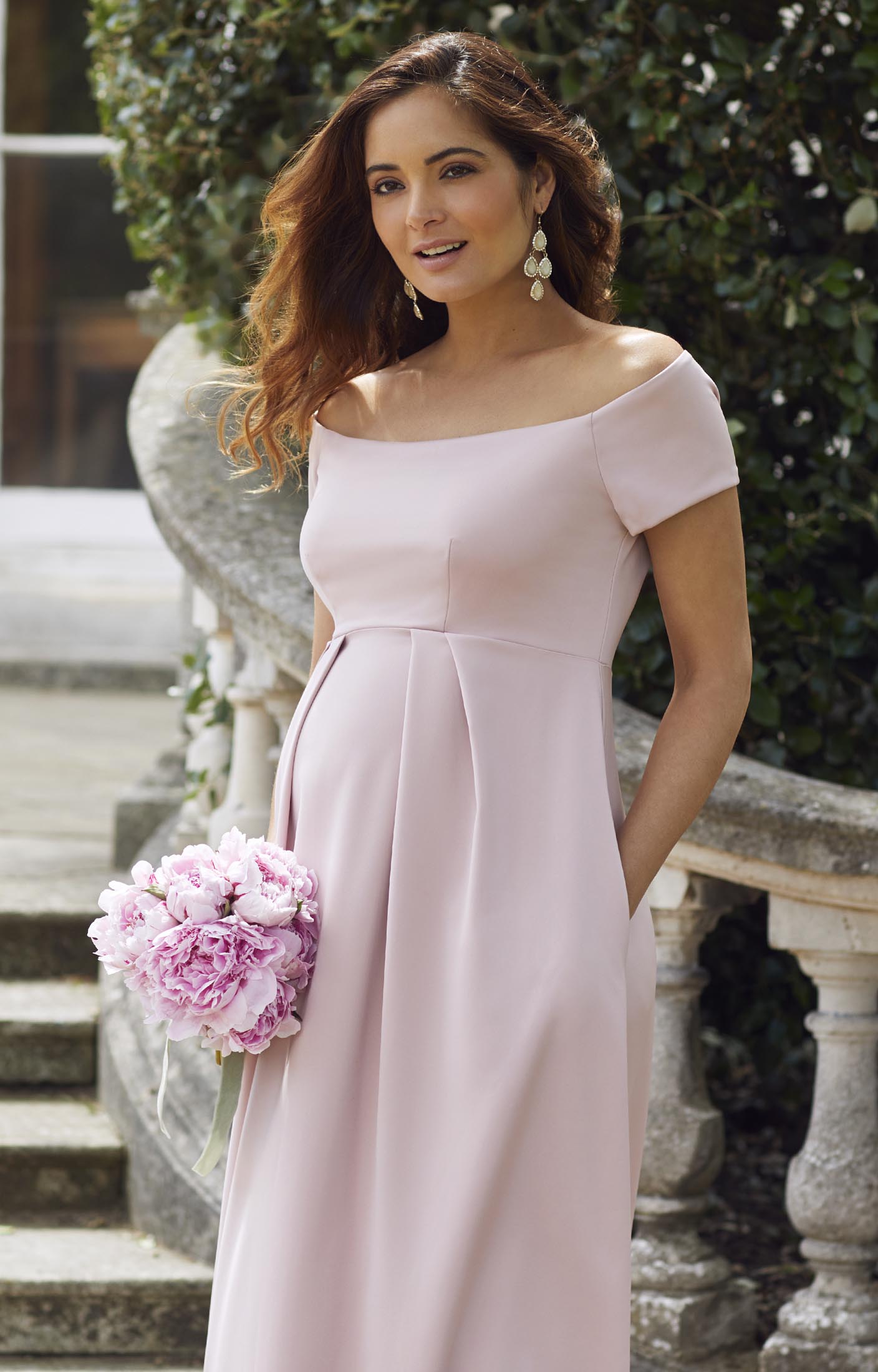 Aria Maternity Gown Mellow Rose Pink - Maternity Wedding Dresses ...