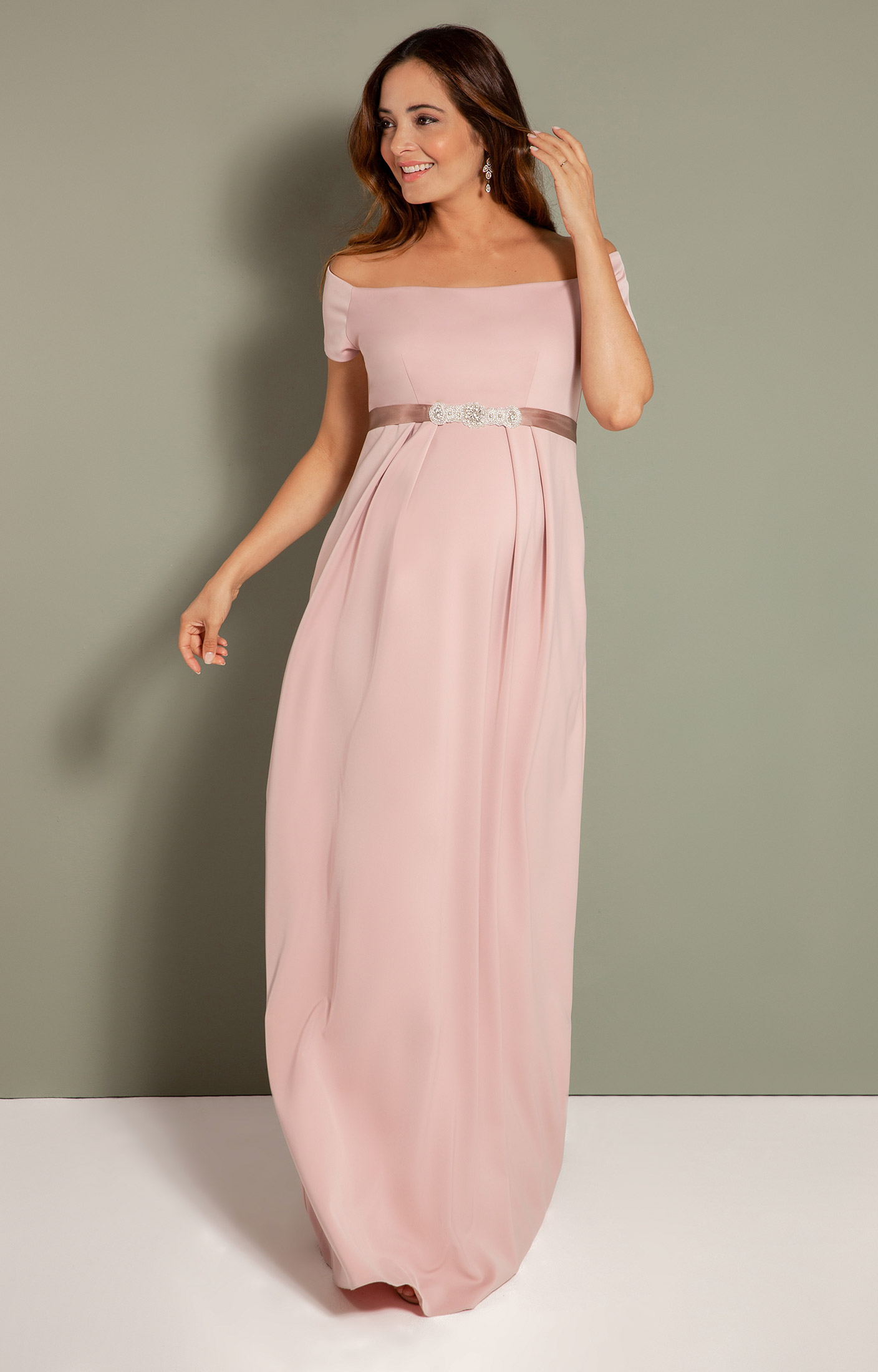 Aria Maternity Gown Mellow Rose Pink ...