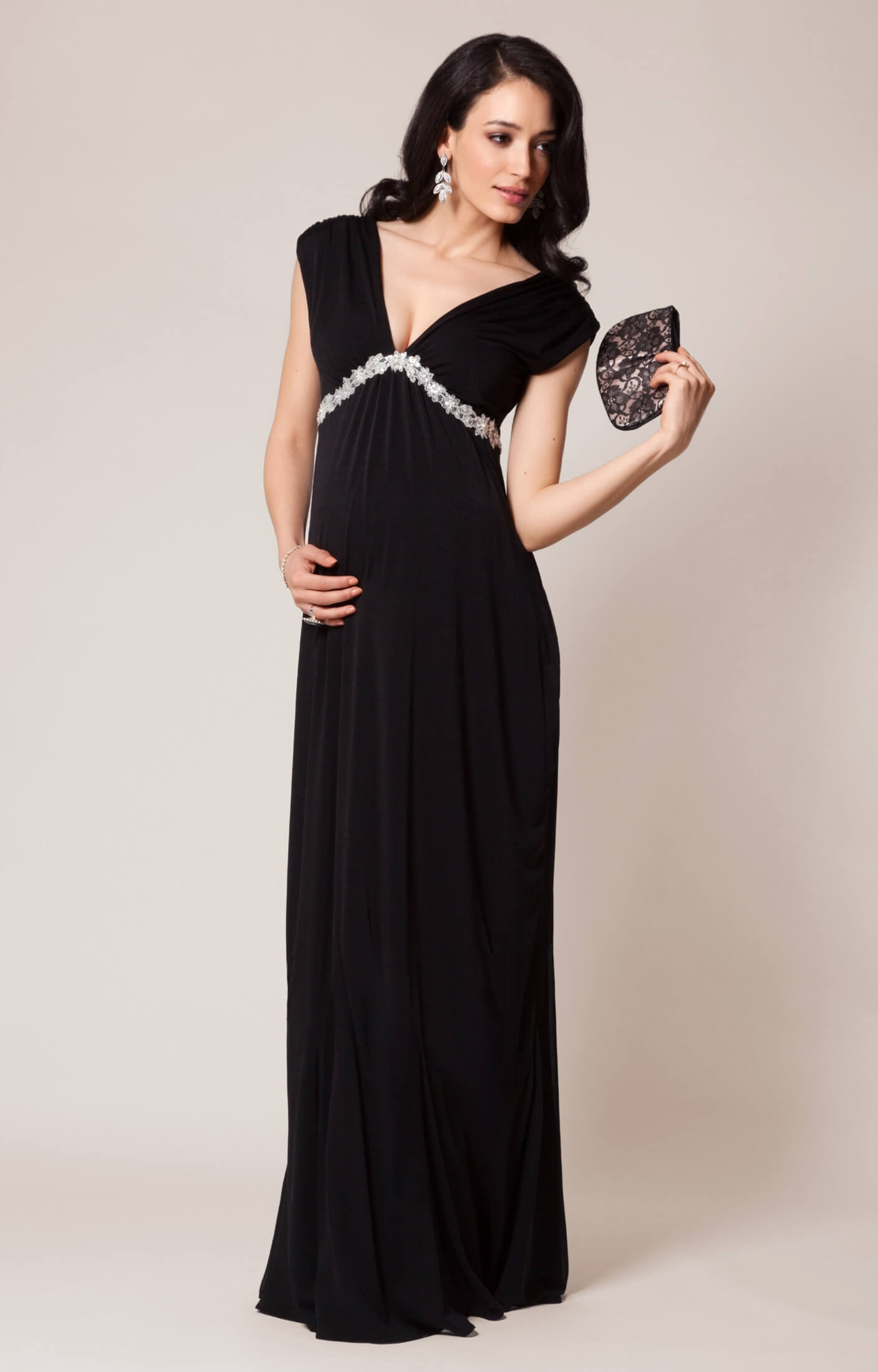 Aurora Umstandsabendkleid Lang Schwarz Umstandshochzeitskleider Abendgarderobe Und Partykleidung By Tiffany Rose De