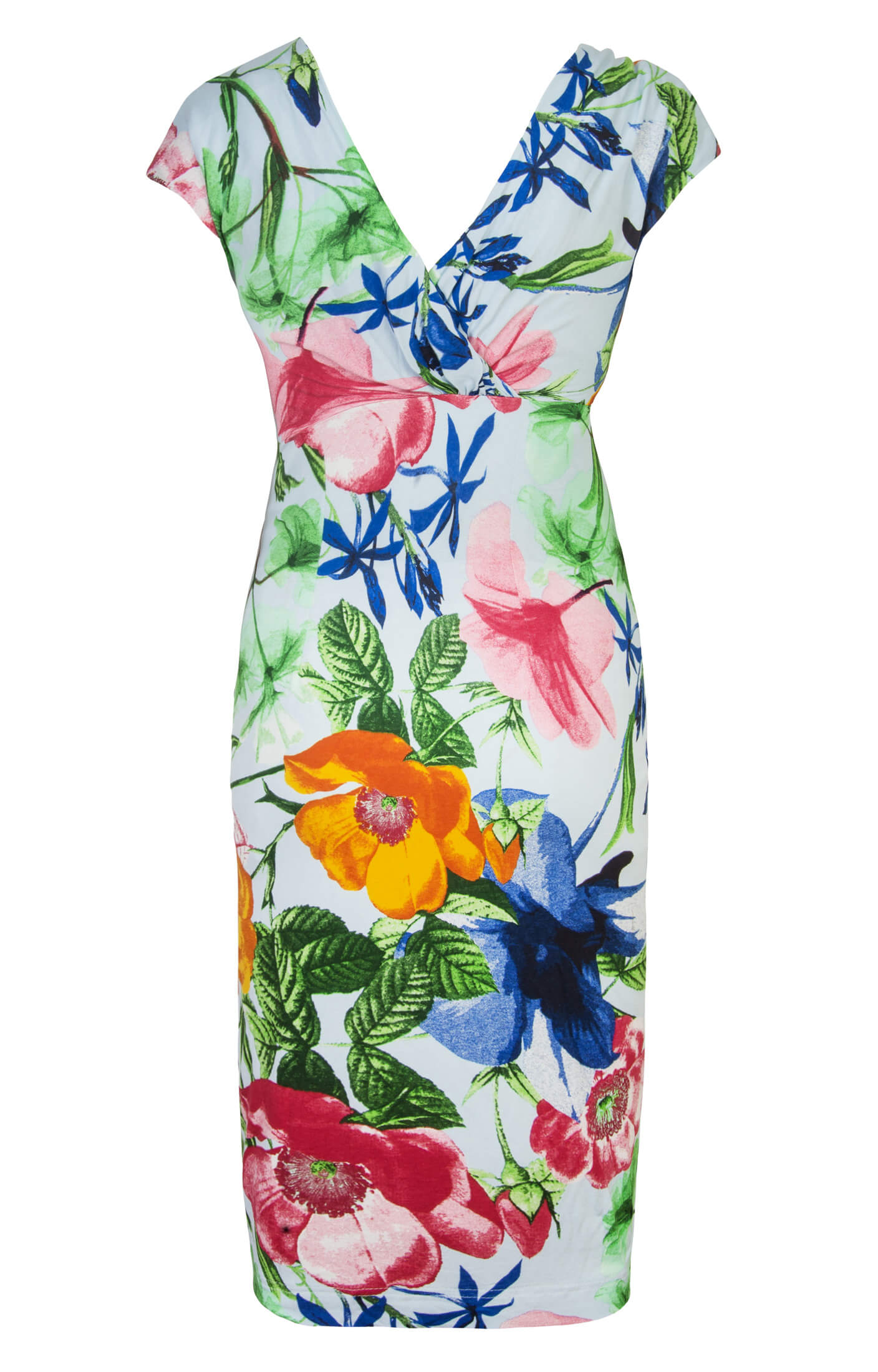 Bardot Maternity Shift Dress Hawaiian Breeze - Maternity Wedding ...