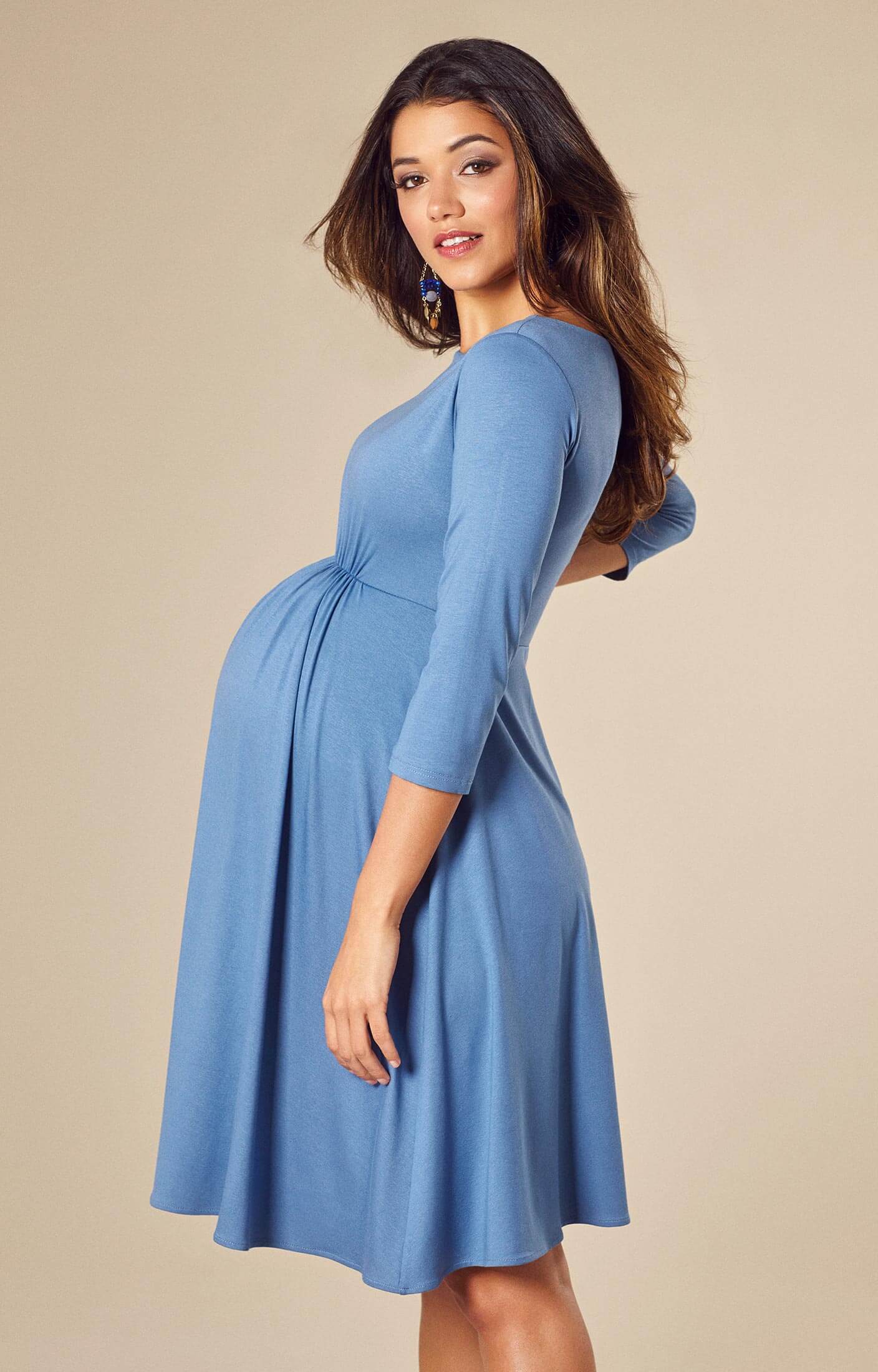 Cathy Maternity Dress Short Lagoon Blue - Maternity Wedding Dresses ...