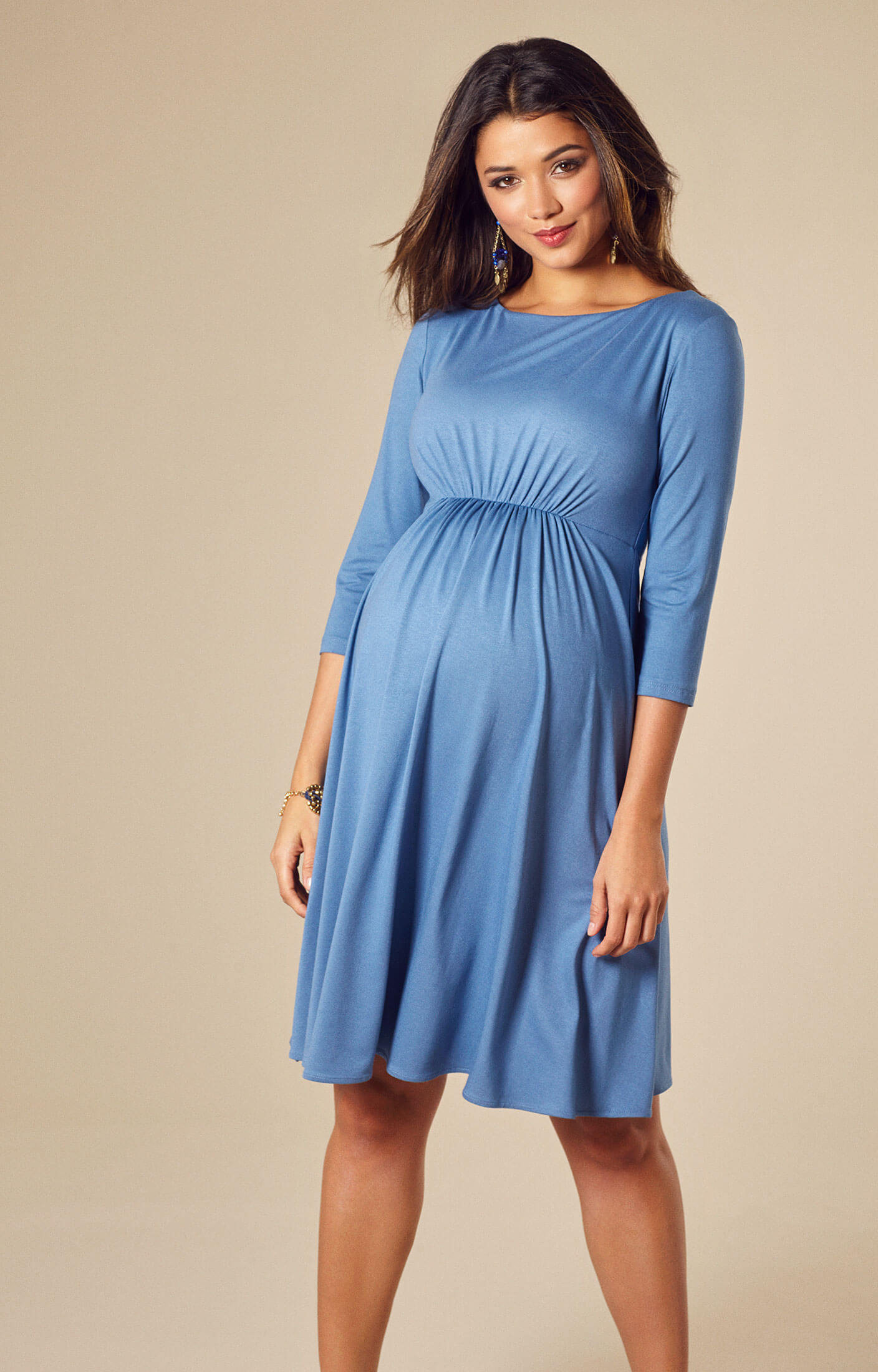 Cathy Maternity Dress Short Lagoon Blue - Maternity Wedding Dresses ...