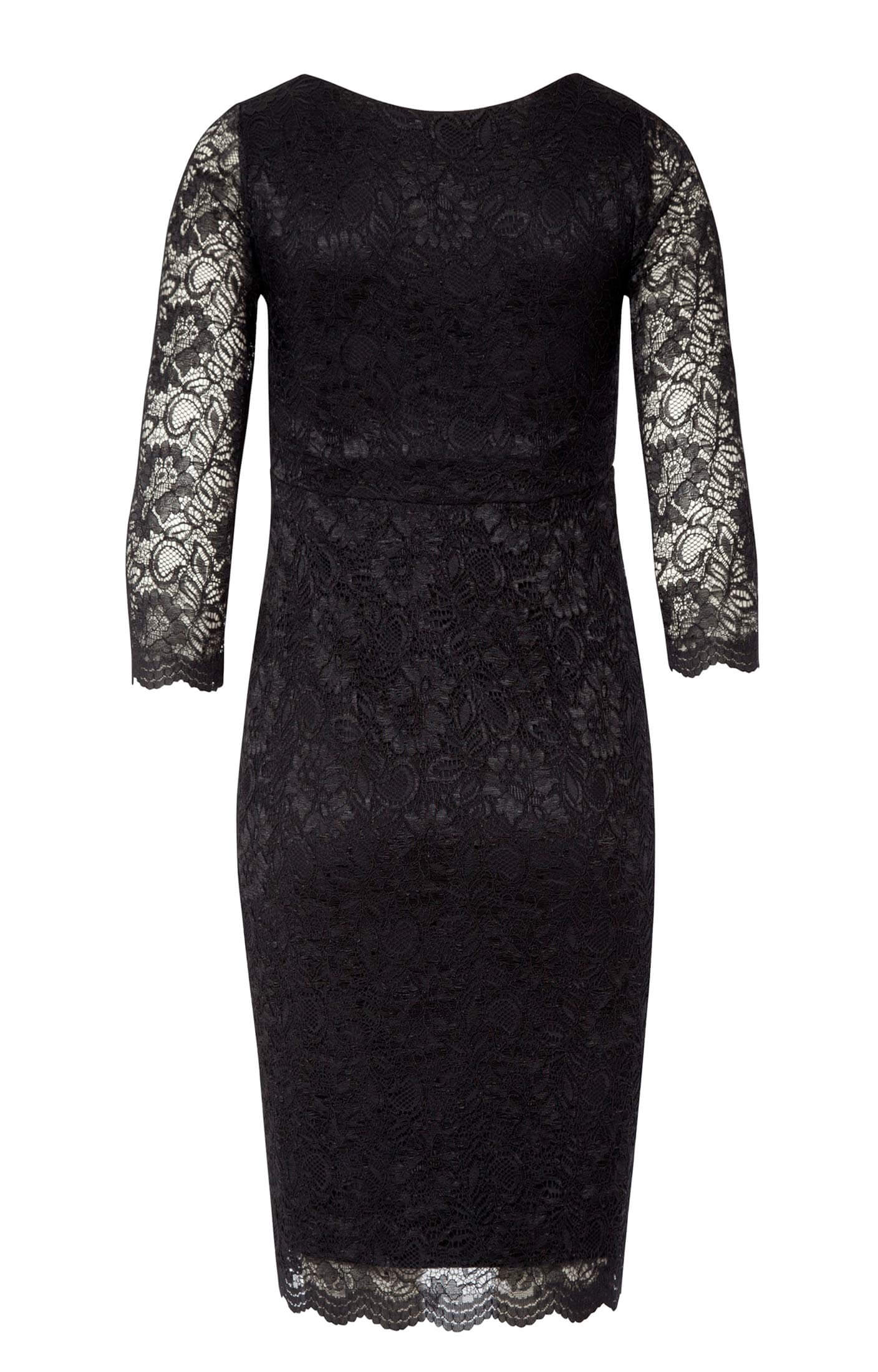 Chloe Lace Maternity Dress Black - Maternity Wedding Dresses, Evening ...