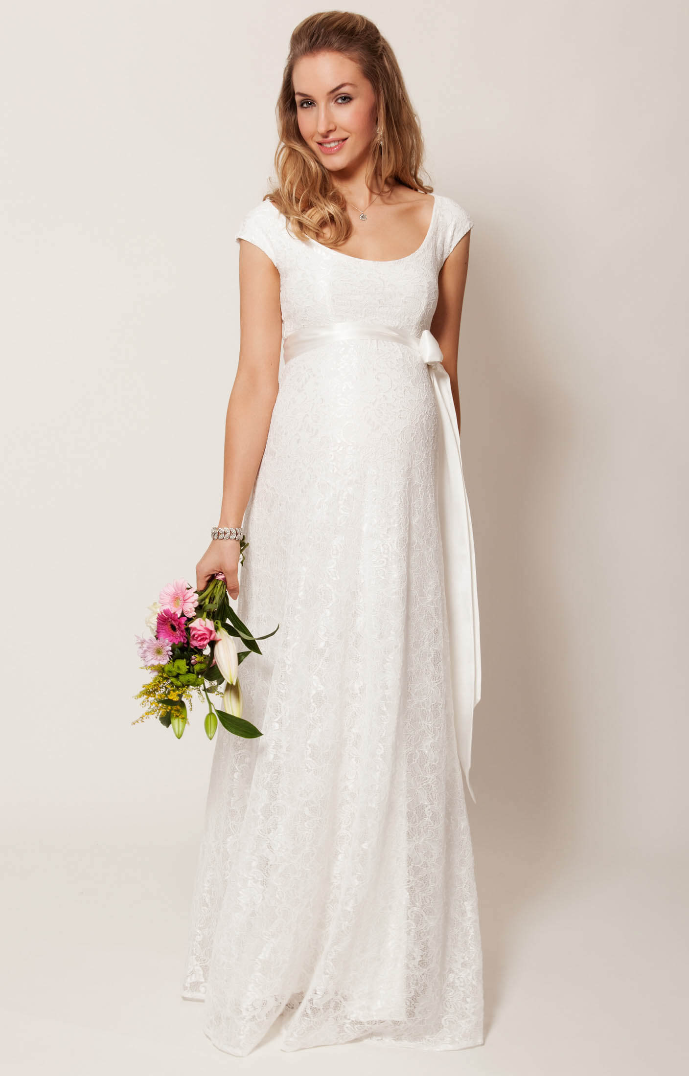 Eliza Maternity Wedding Gown Long (Ivory)