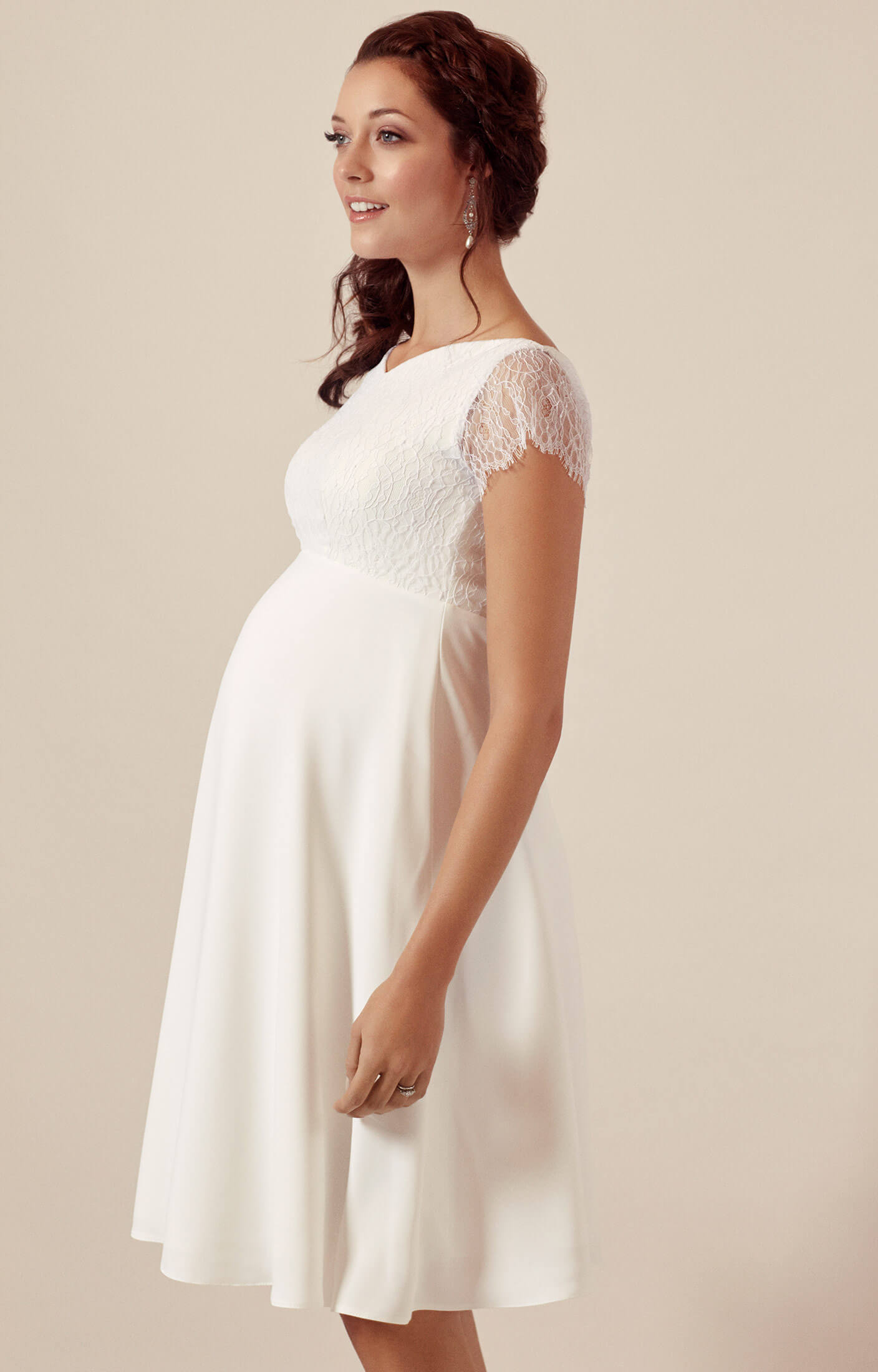 Eleanor Maternity Wedding Dress Ivory - Maternity Wedding ...