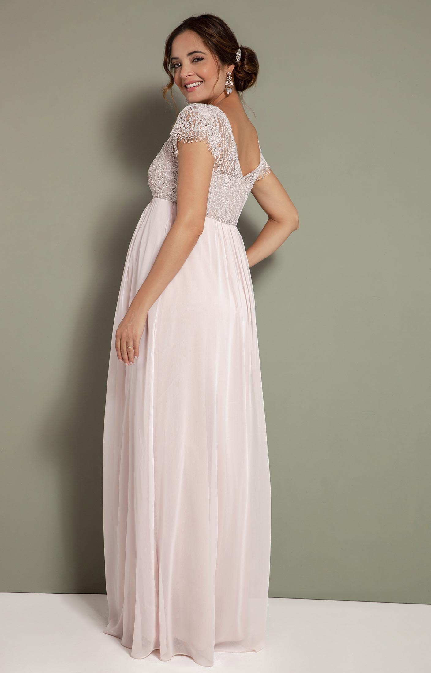 Elizabeth Maternity Gown Soft Mist Pink - Maternity Wedding