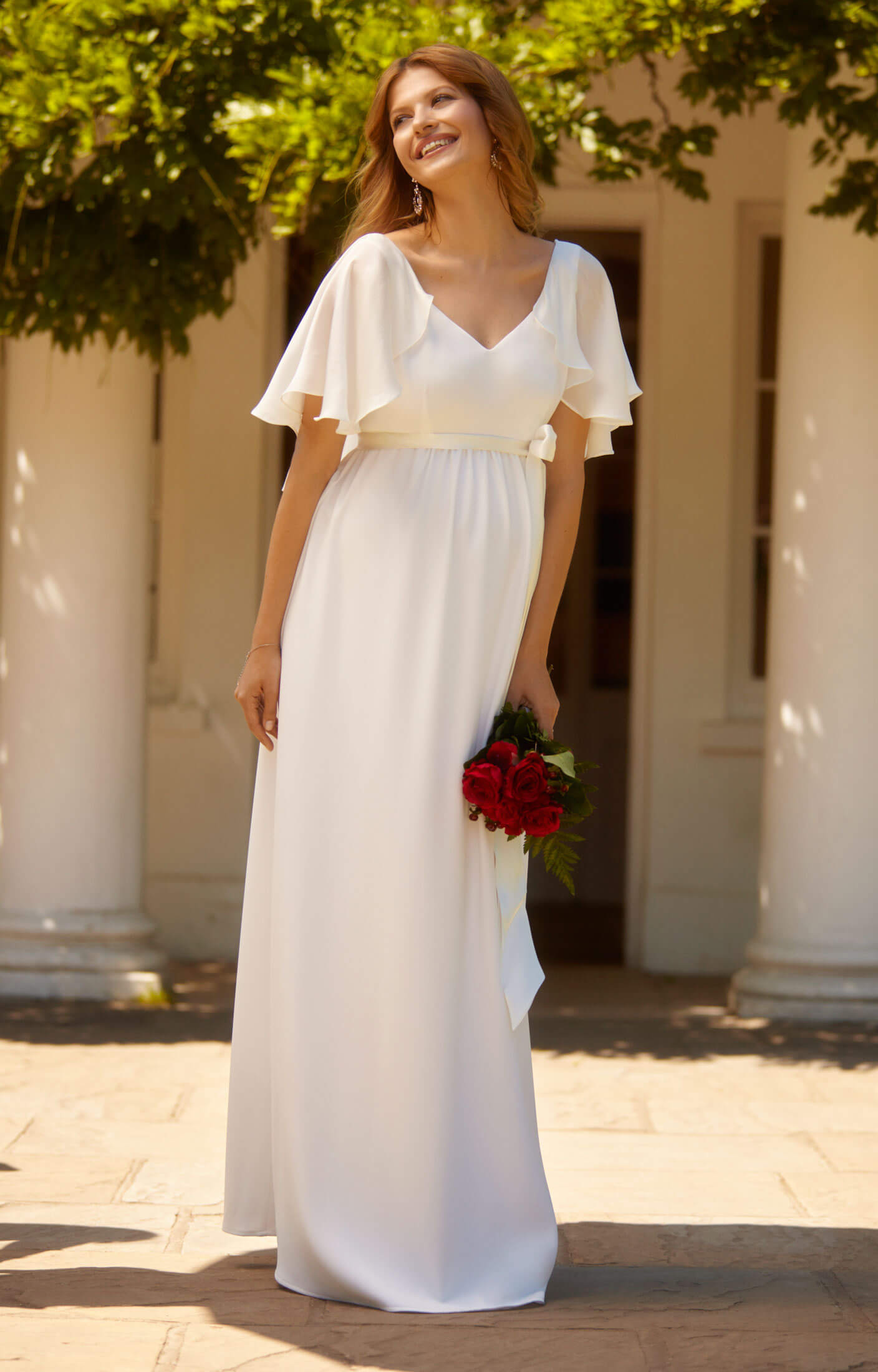 Everly Maternity Wedding Gown Ivory - Maternity Wedding Dresses ...