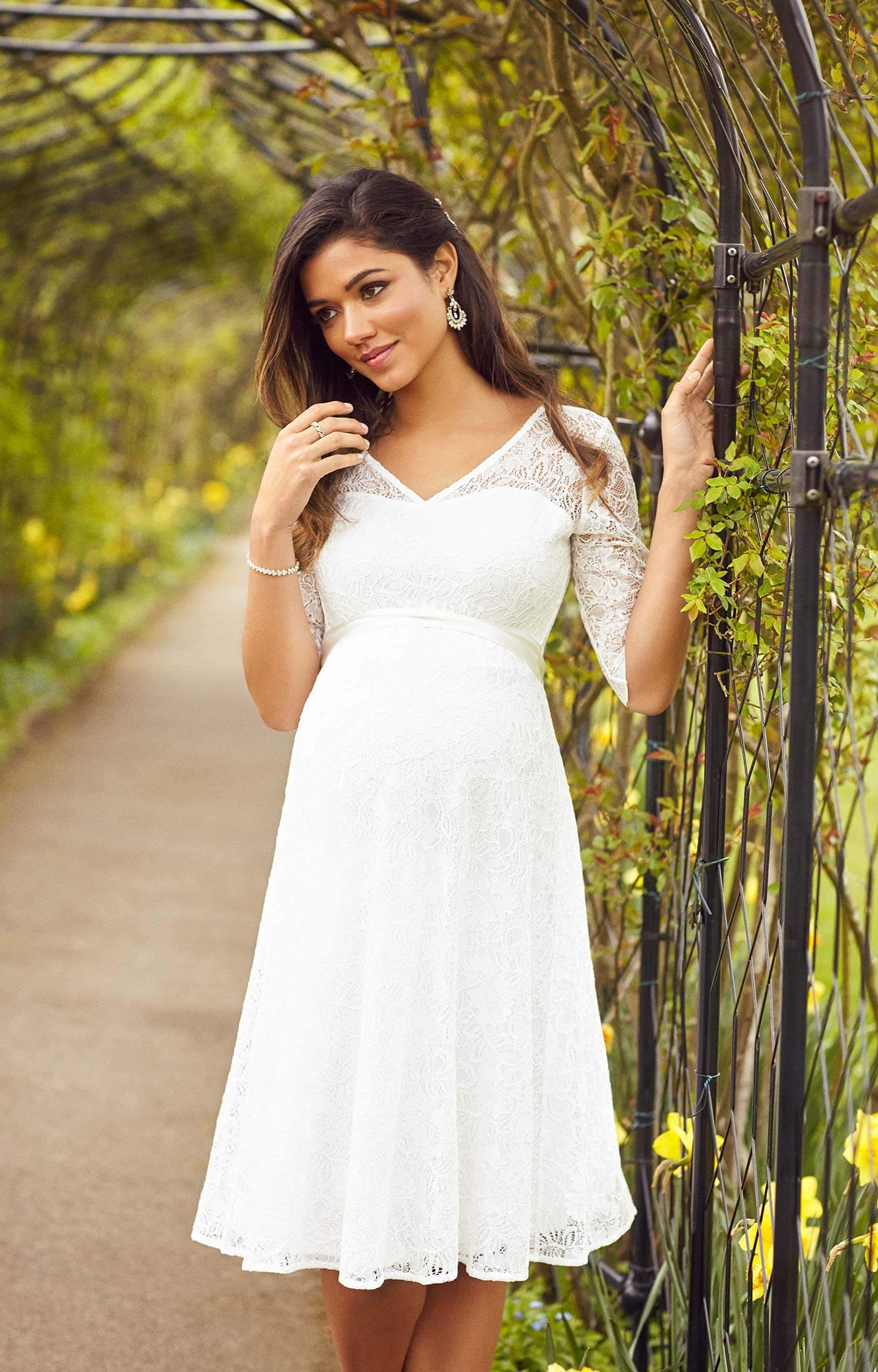 Flossie Maternity Wedding Dress Short Ivory - Maternity Wedding Dresses ...