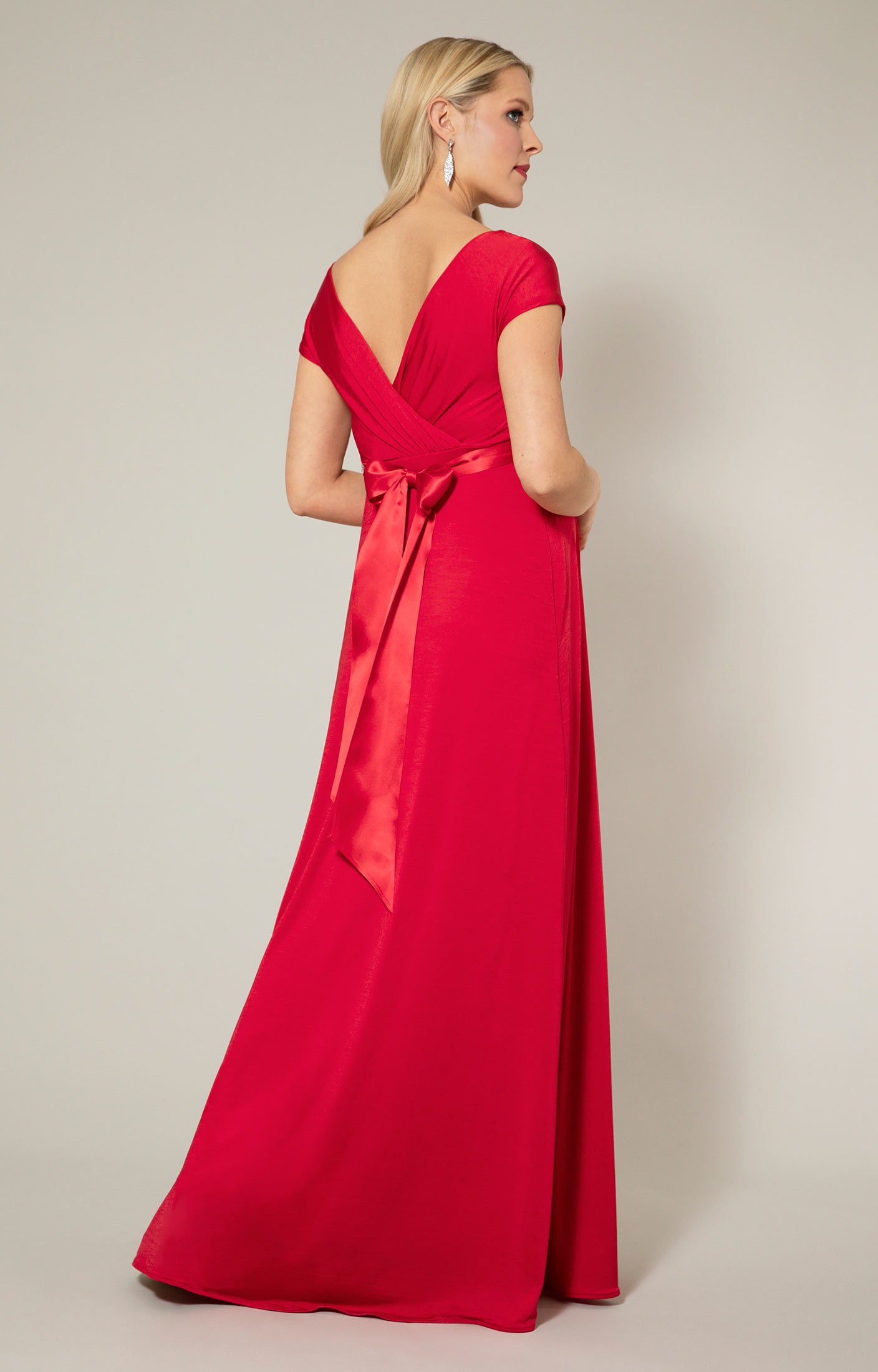 Francesca Maternity Maxi Dress Sunset Red - Maternity Wedding Dresses,  Evening Wear and Party Clothes by Tiffany Rose US