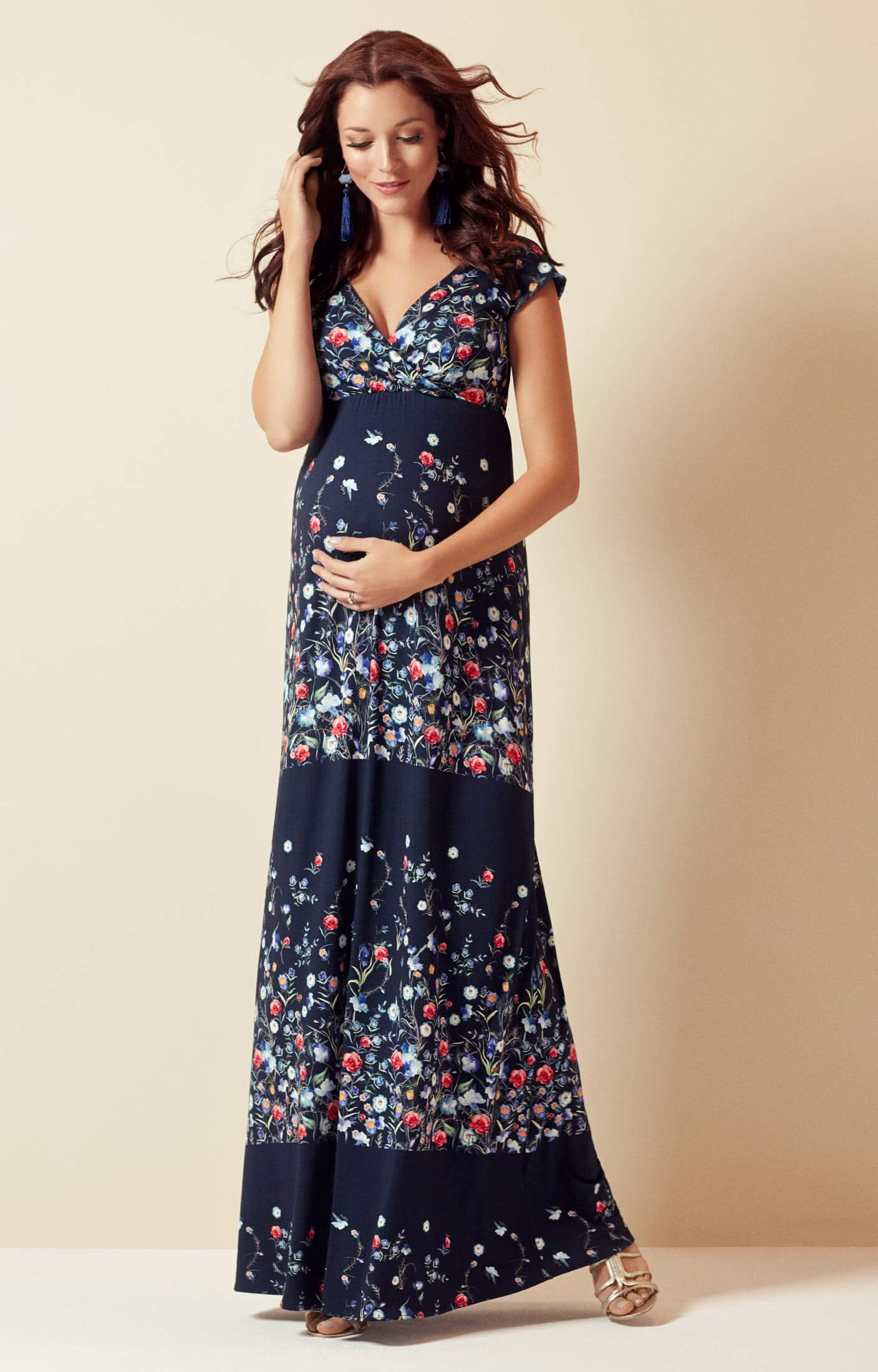 Gemma Maternity Maxi Dress Boho Bloom - Maternity Wedding Dresses ...