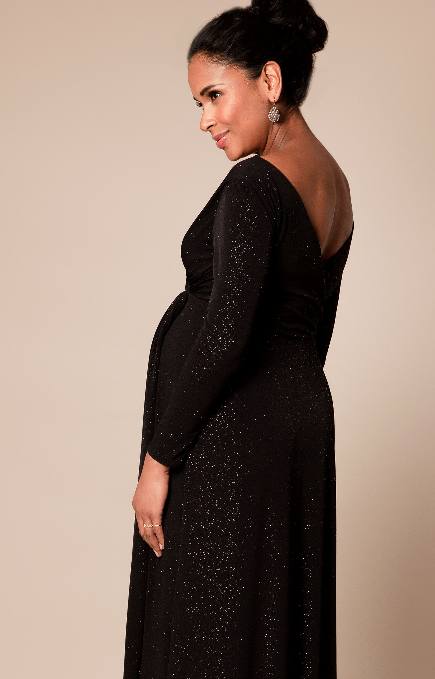 Isabella Long Maternity Gown with ...