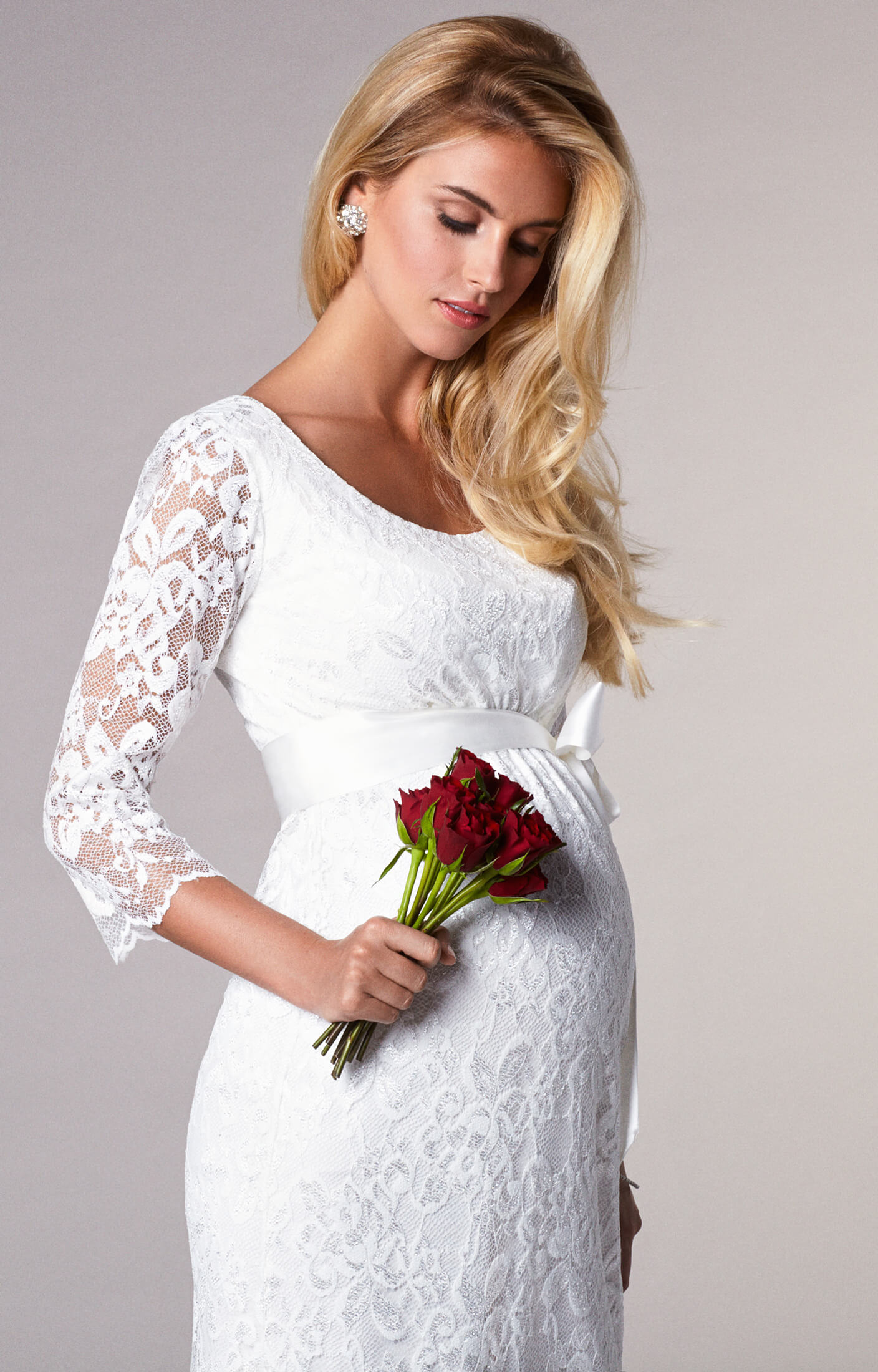 Katie Maternity Wedding Dress Short Ivory - Maternity Wedding Dresses ...