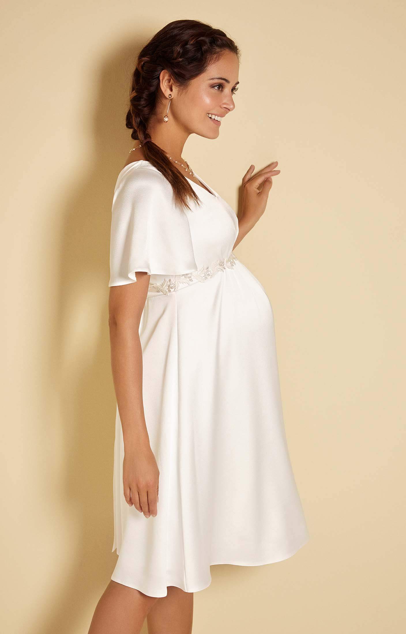 Keira Satin Crepe Maternity Wedding 