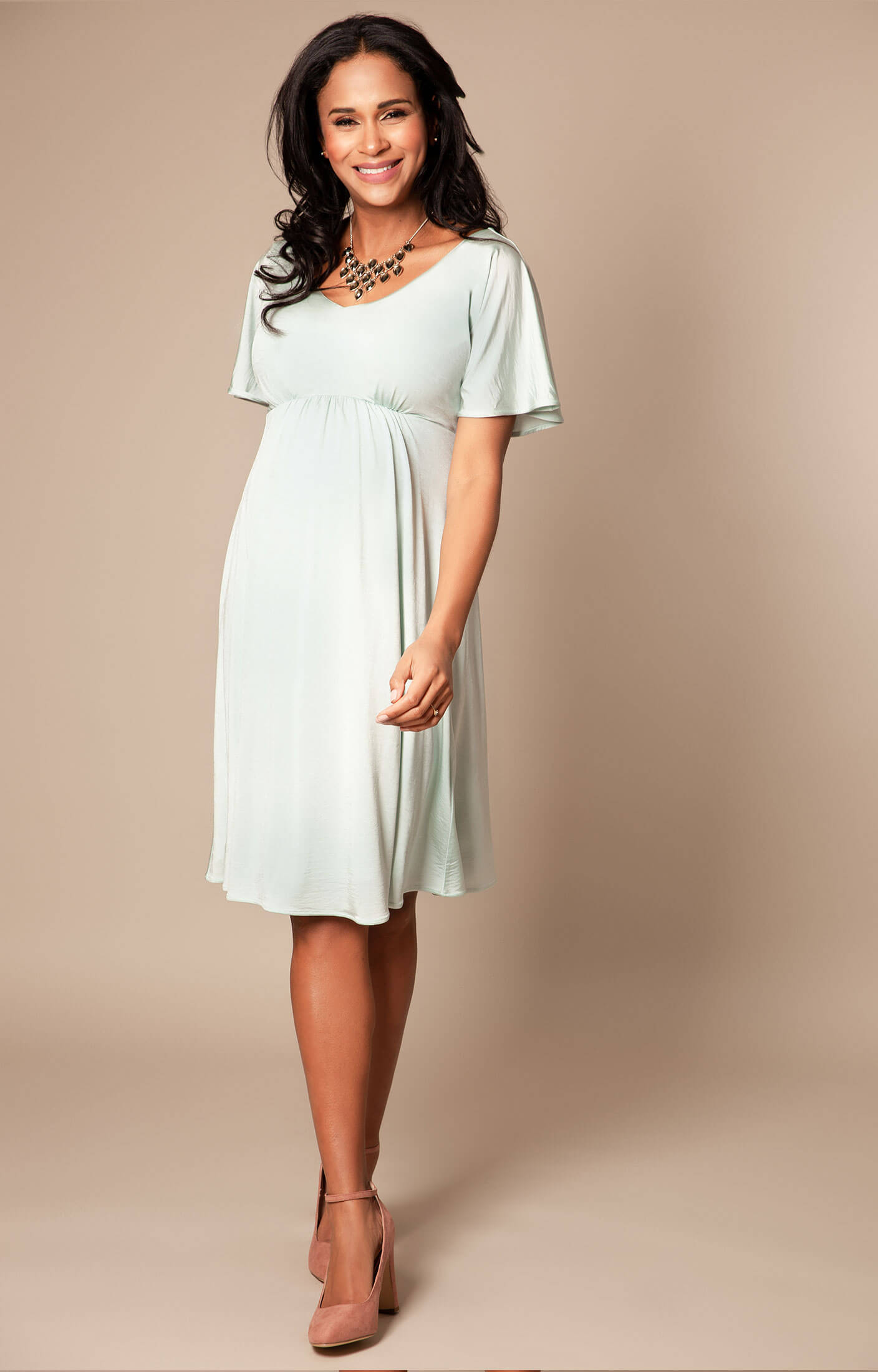 Kimono Maternity Dress Aqua Marine - Maternity Wedding Dresses, Evening ...