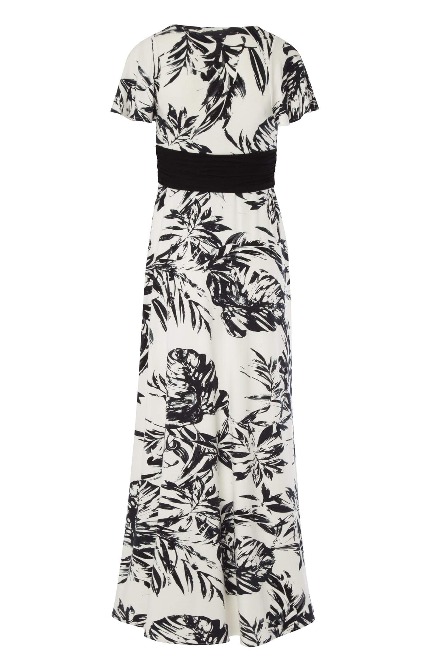 Lizzy Maternity Maxi Dress Monochrome Forest - Maternity Wedding ...