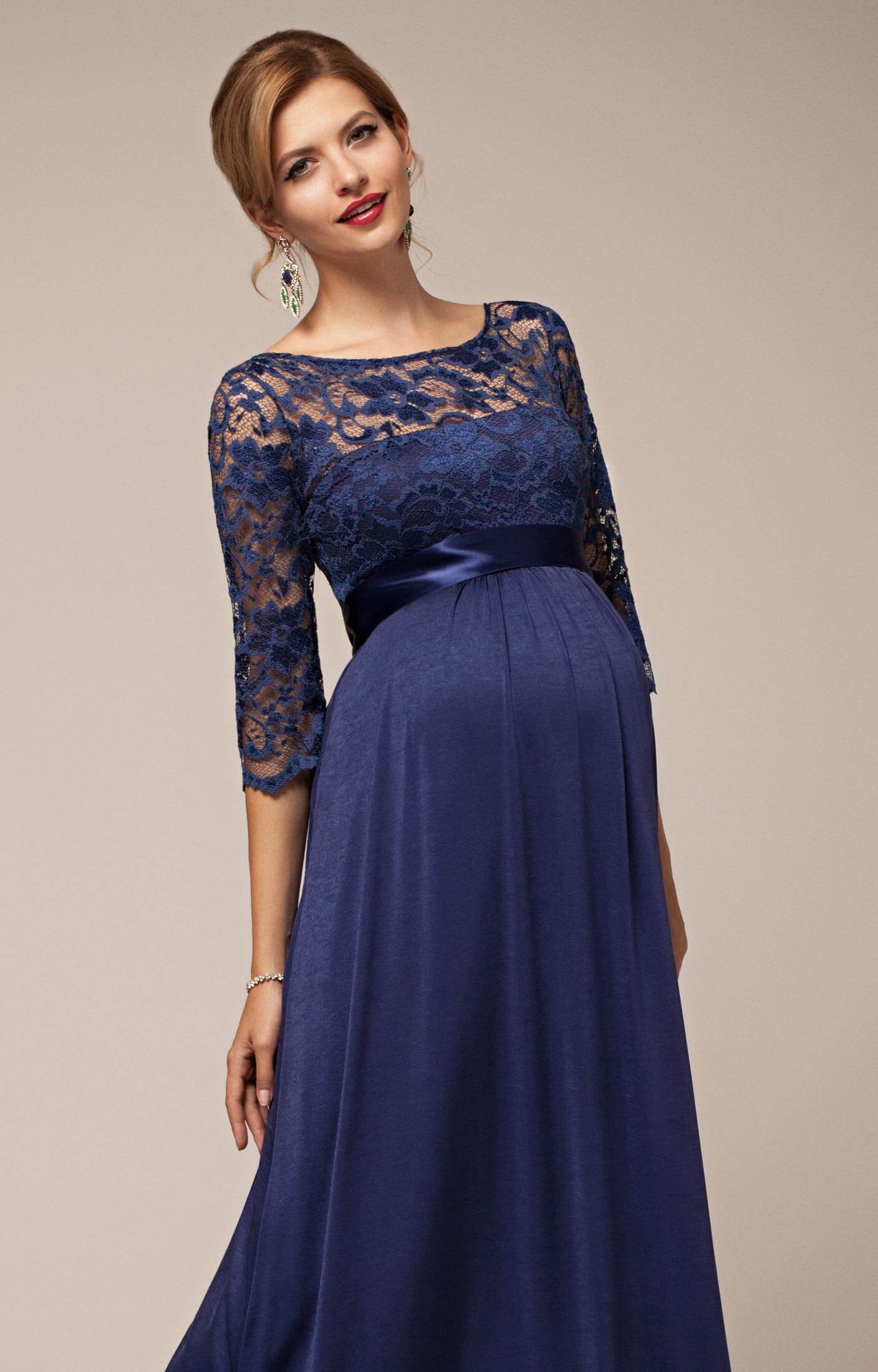 Lucia Maternity Gown Windsor Blue - Maternity Wedding Dresses, Evening ...