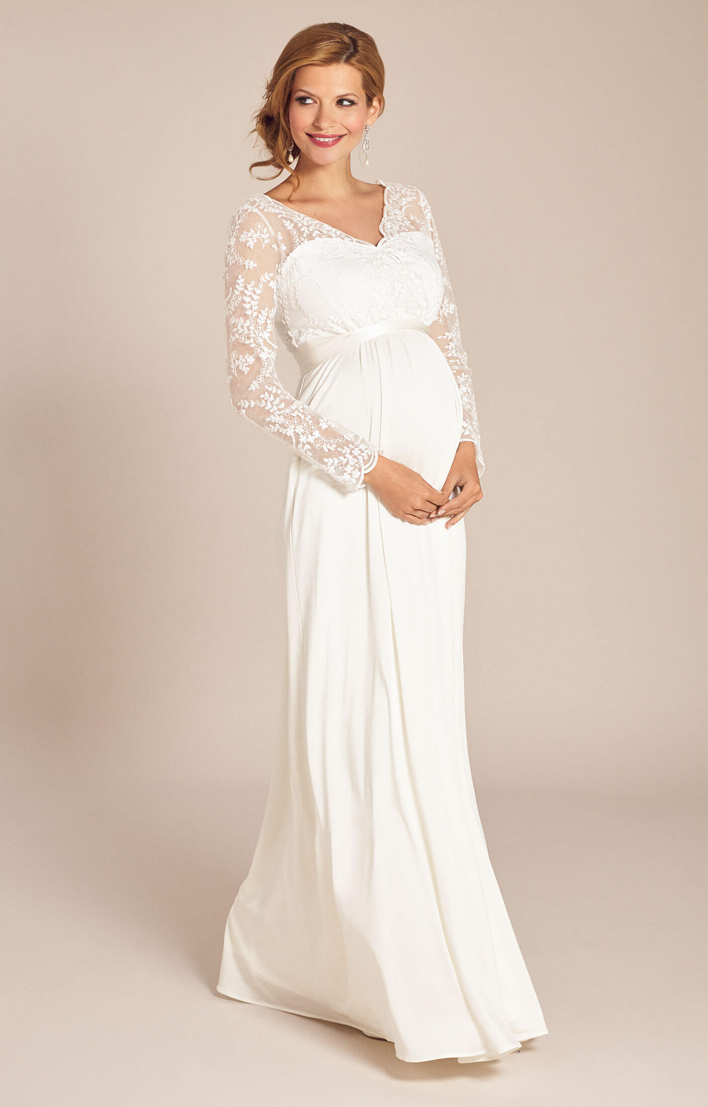 Rosalina Maternity Wedding Gown Ivory - Maternity Wedding Dresses ...